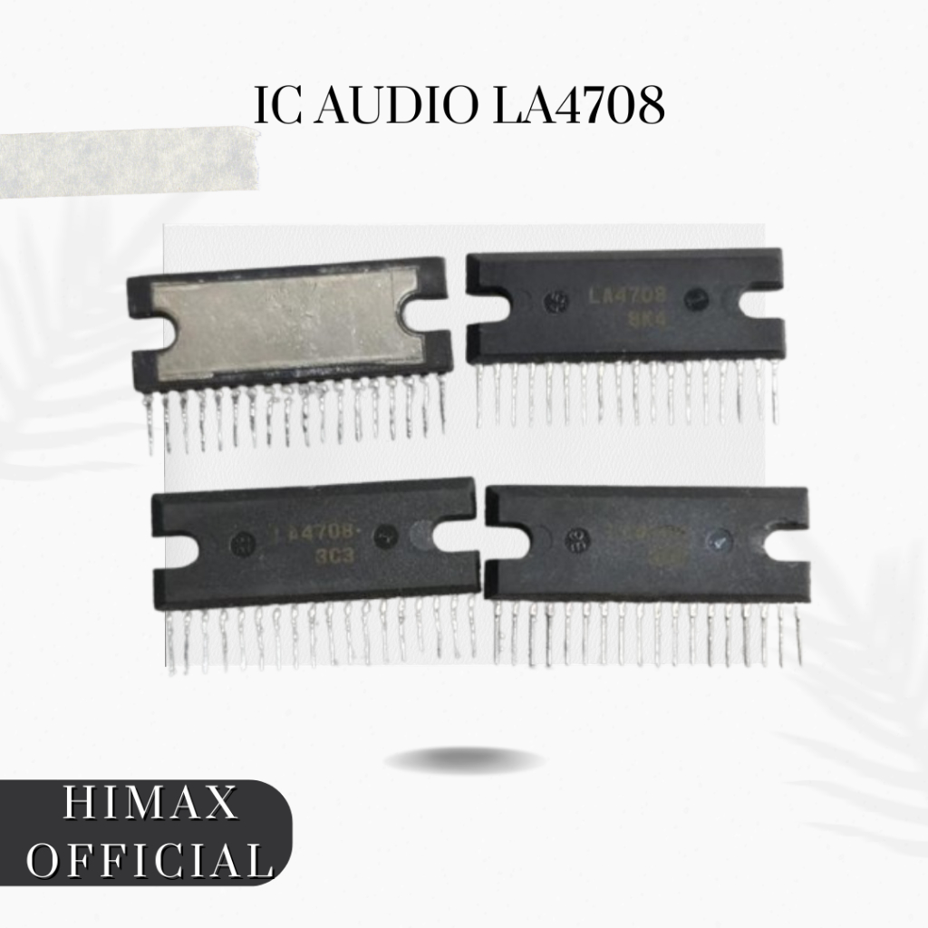 IC Audio LA4708 Original Sanyo | IC Power Amplifier Tape Mobil 2 Channel Stereo | Integrated Circuit
