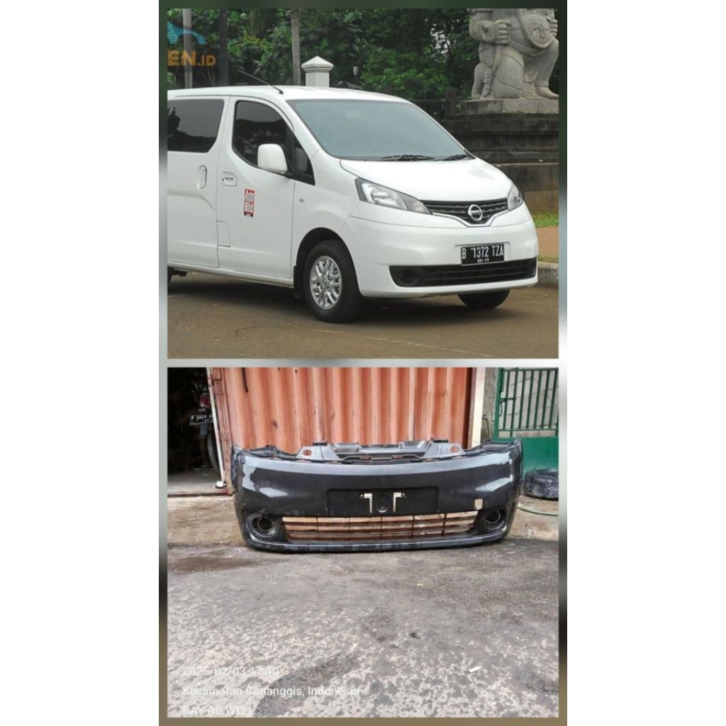bemper depan nissan evalia original