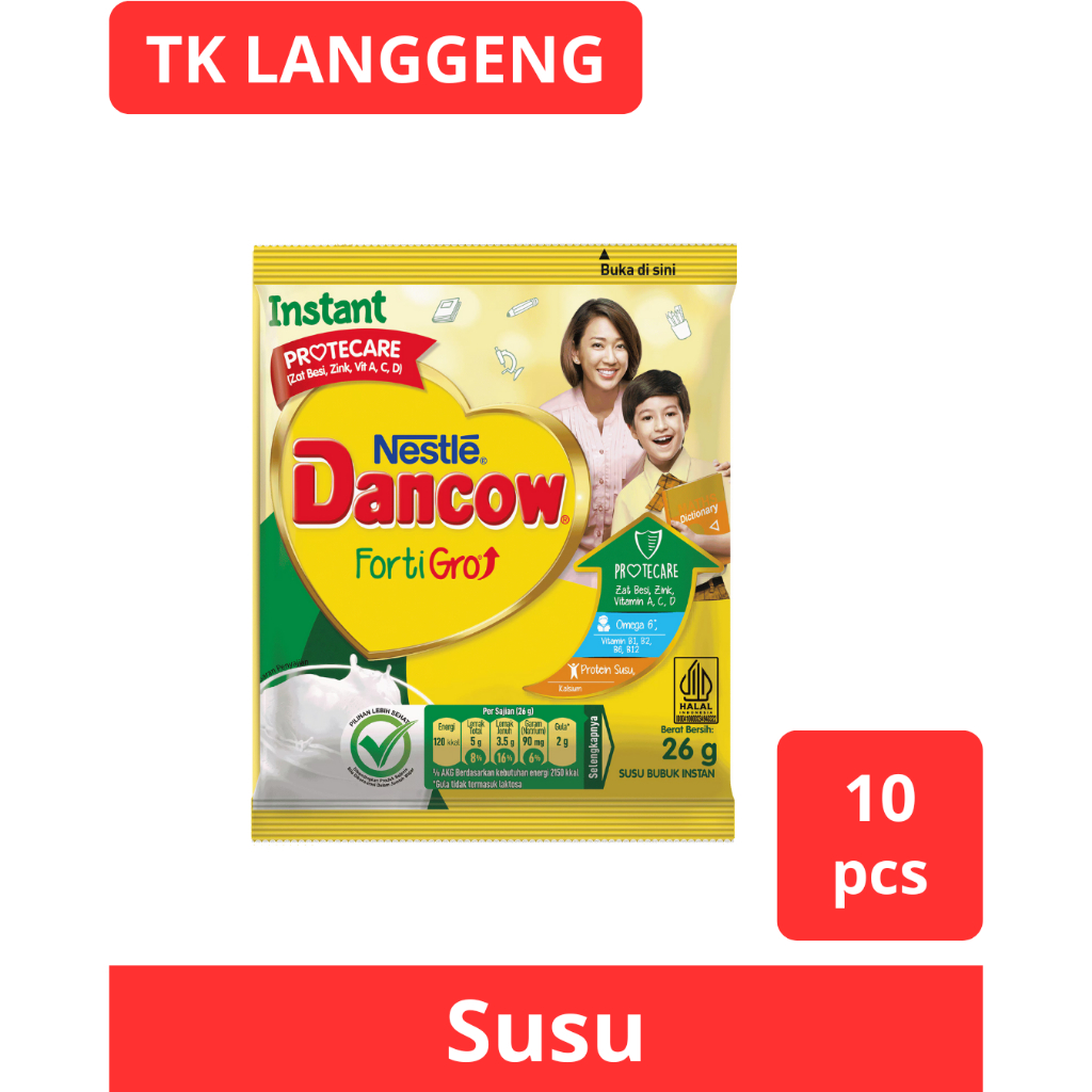 Susu Dancow Sachet 1 Renceng x 10 Pcs
