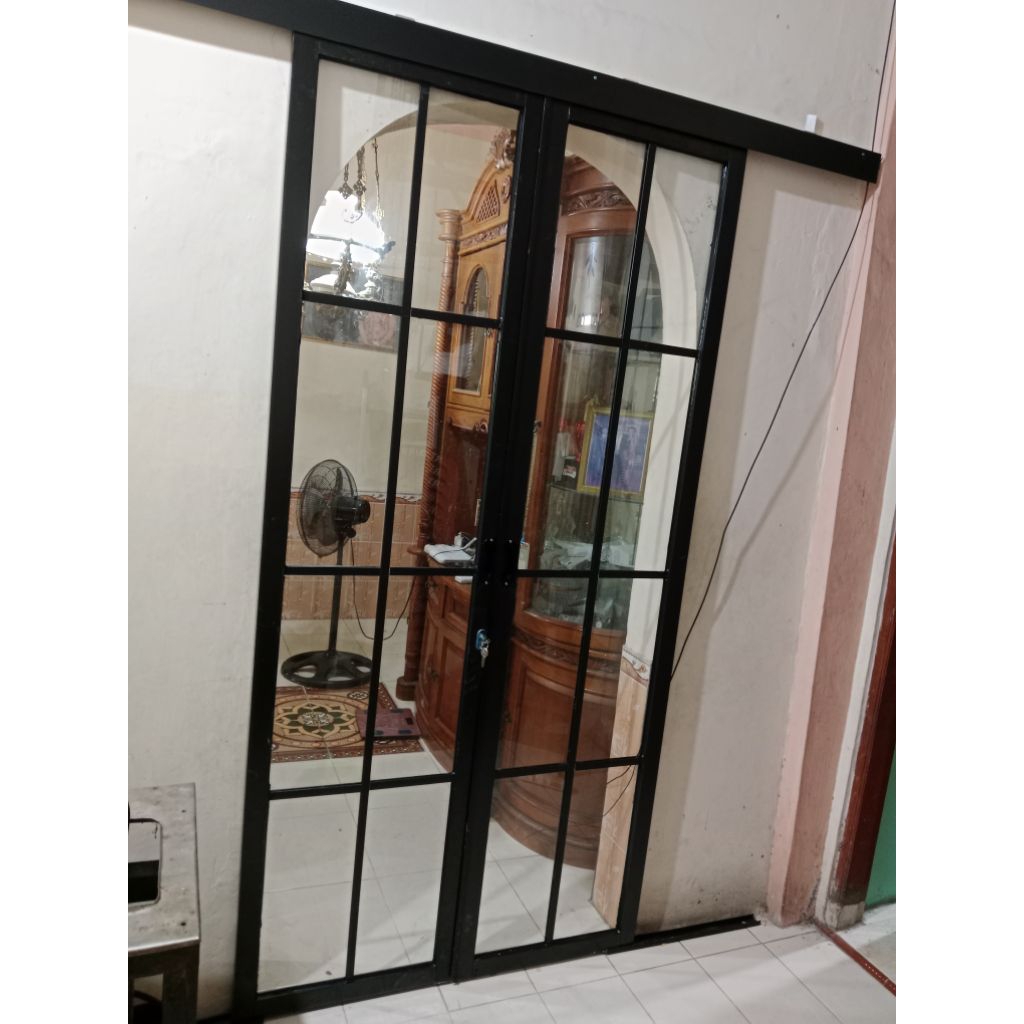 pintu sleding alumunium kaca alexsindo