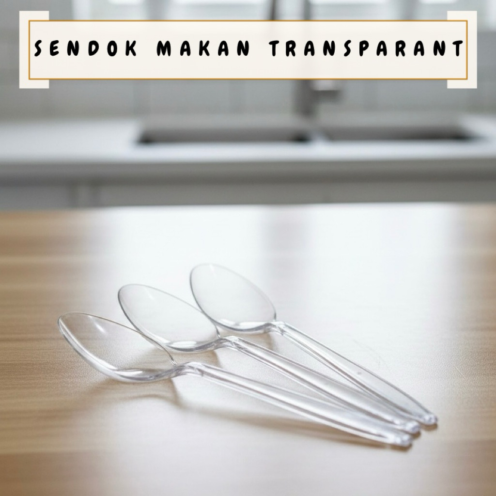 SENDOK MAKAN PLASTIK / SENDOK MAKAN / SENDOK PLASTIK / PERALATAN MAKAN / SENDOK