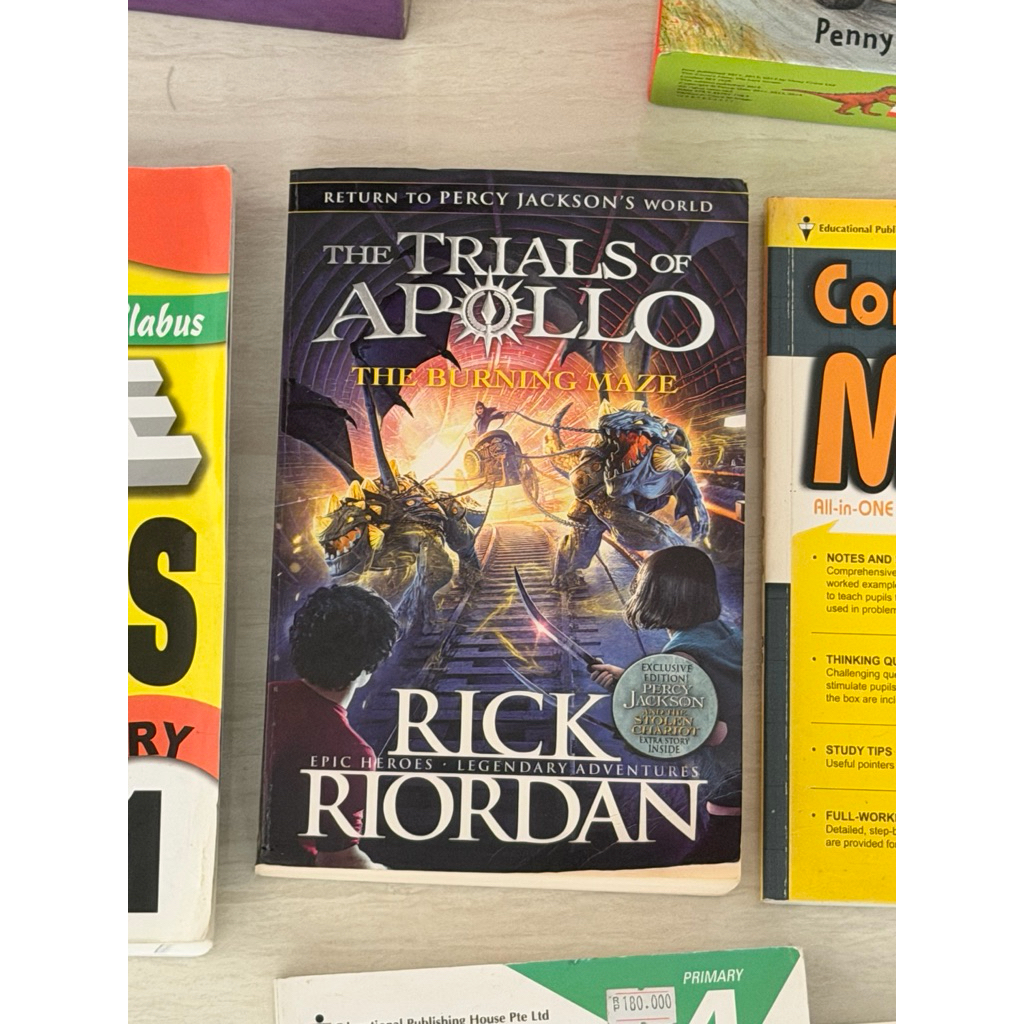 preloved percy jackson the trials of apollo the burning maze rick riordan novel