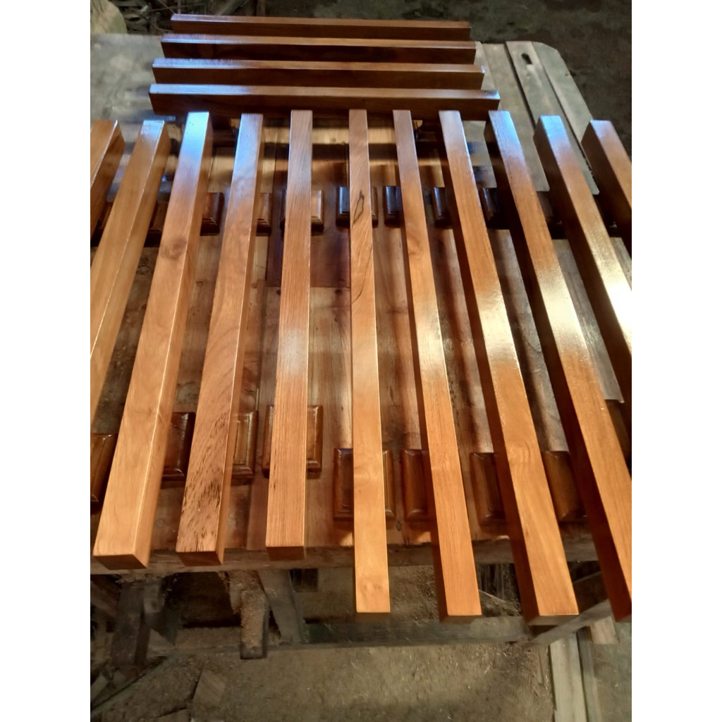 pegangan pintu 2 PCS kupu tarung kayu jati asli 100%