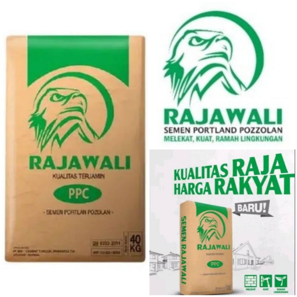 Semen Rajawali / Semen Portland Pozzolan 1kg Kualitas Raja Harga Merakyat