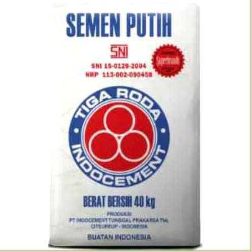 Semen Putih Acian Plamir Merek Tiga Roda 19kg