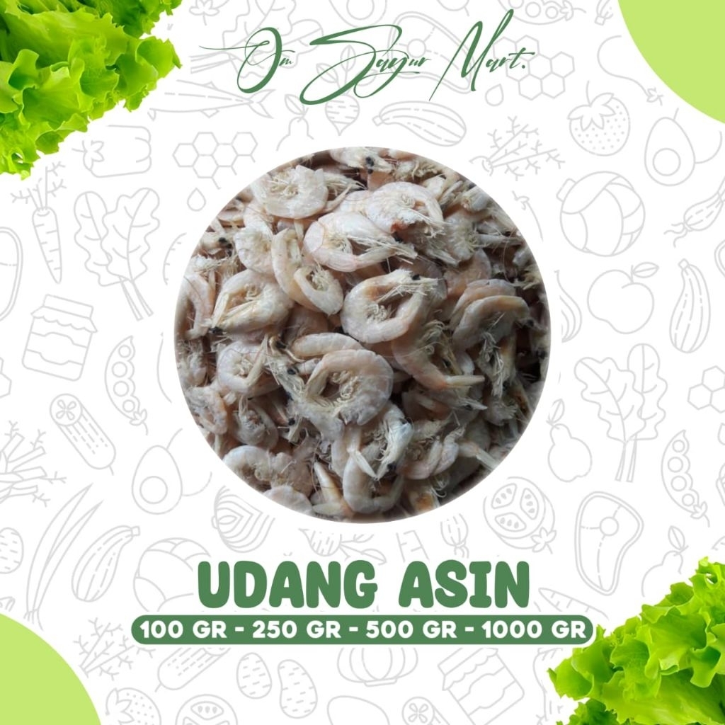 Udang asin khas Medan / udang kering