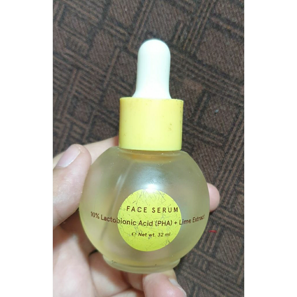 Face Serum Dear Me Beauty 10% Lactobionic Acid (PHA) + Lime Extract 32ml Preloved Prelove PL