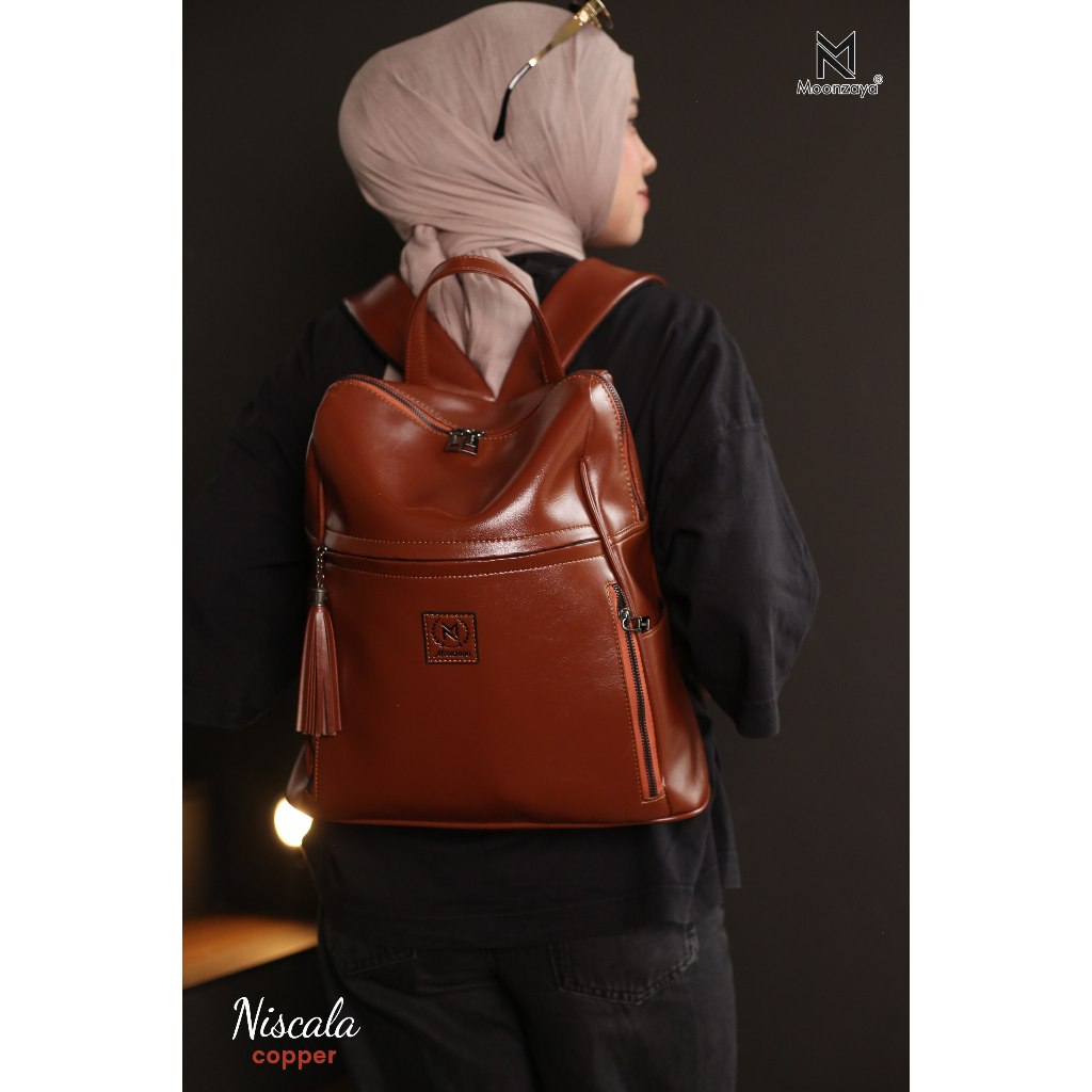 MOONZAYA - Ransel Niscala By Moonzaya Ransel Wanita Ransel Sekolah Ransel Guru Ransel Waterproof Ran