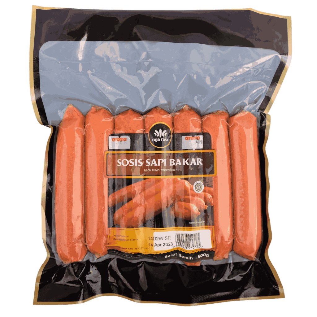 Raja Rasa Sosis Sapi Bakar 12cm - 500gr