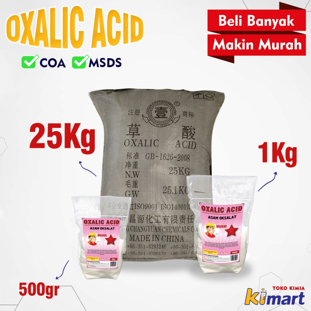 Oxalic Acid oxalid asam oxalad 500 gr bahan pembersih kerak osasir