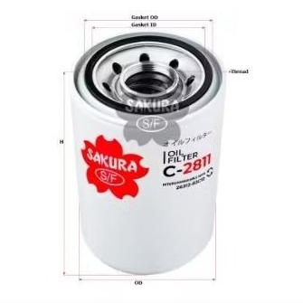 Oli Filter Hyundai Excavator C-2811 26312-83C10