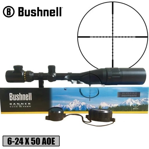 TELESKOP BUSHNELL 6-24X50AOE LENSA JERNIH TAHAN GETARAN JARAK JAUH