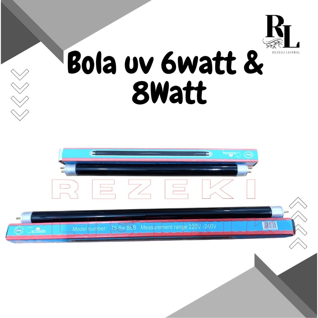 Bola Uv Sensor Uang Palsu 6Watt & 8Watt