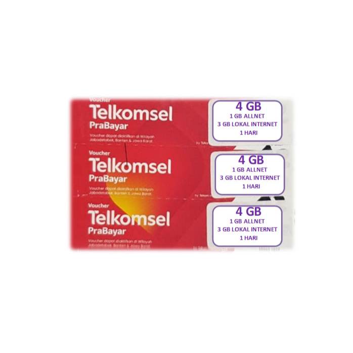 Voucher Telkomsel 4 GB 1 Hari