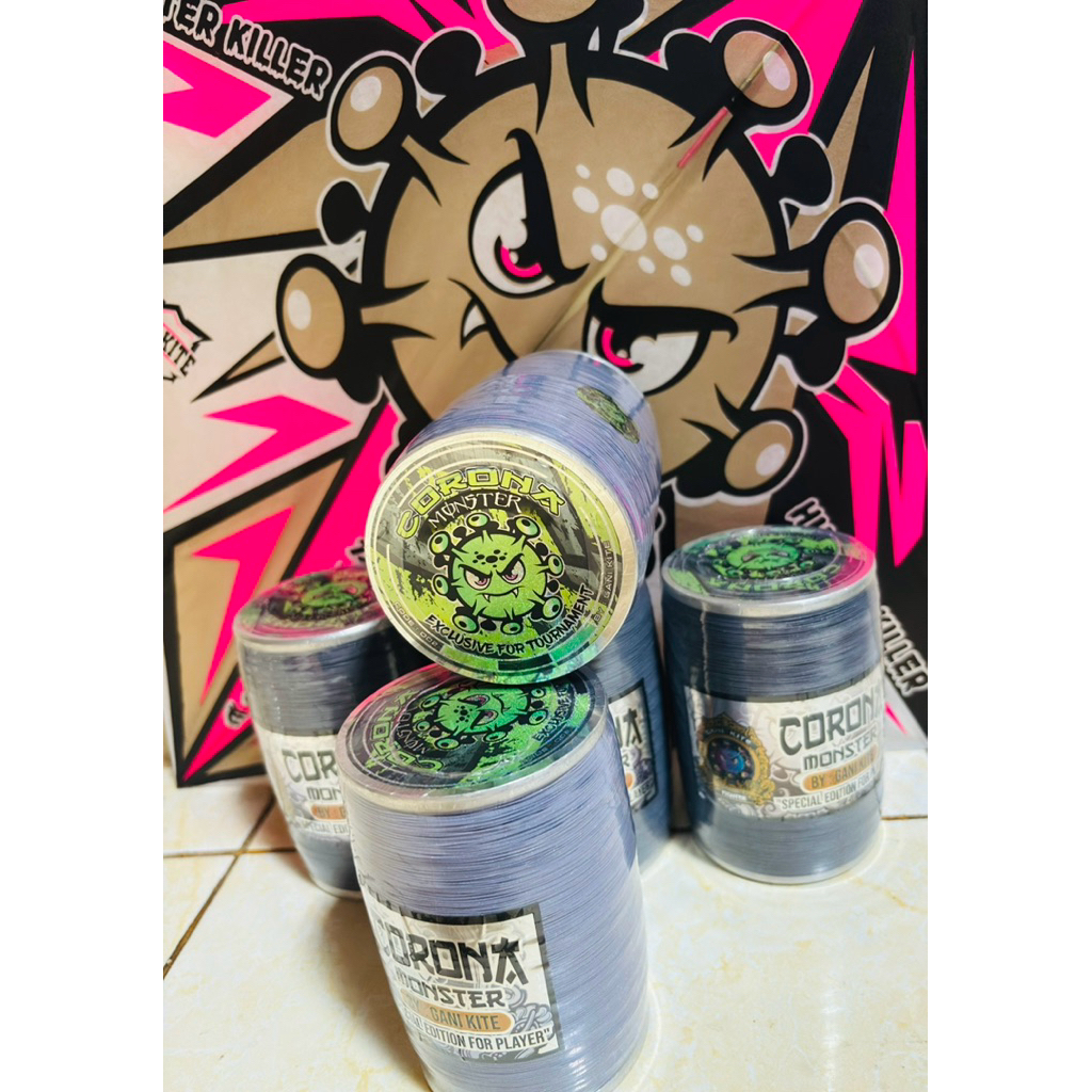 Gelasan corona monster bahan Abu Monster 6000yard++klos stanlist