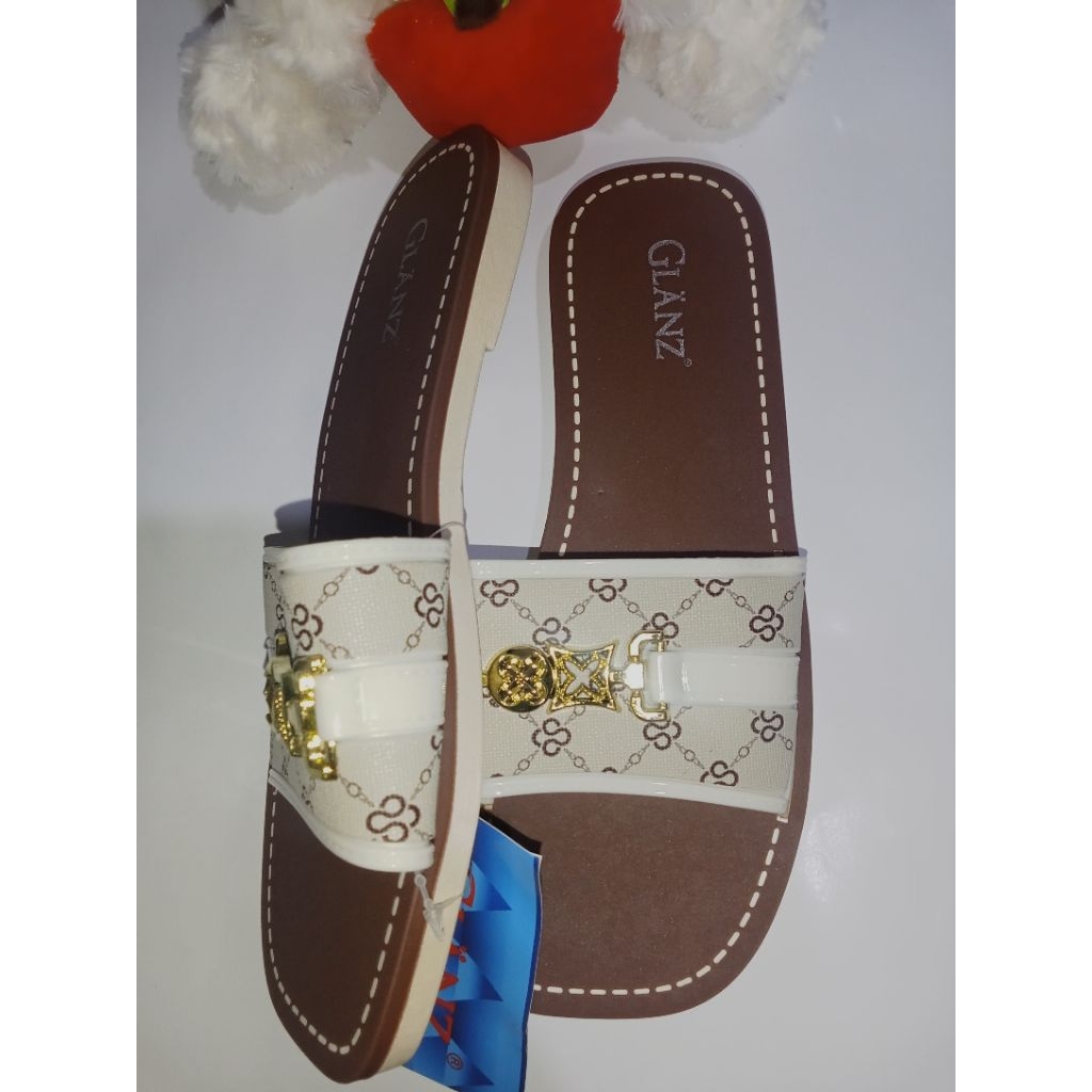 (Cod)Sandal teplek wanita model selop/sandal teplek jelly wanita