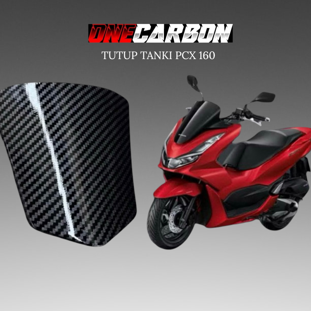 TUTUP BENSIN PCX 160 CARBON ORIGINAL DAN COVER tutup bensin PCX 160 carbon ONECARBON