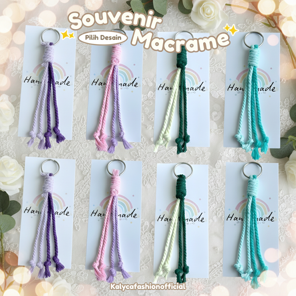 Souvenir Wedding Macrame lilit Souvenir Pernikahan Unik Souvenir Aqiqah Sunat Souvenir Ulang Tahun