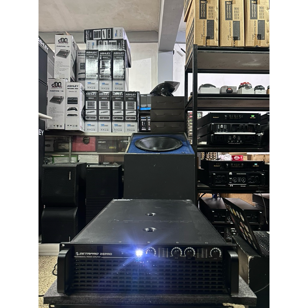 POWER AMPLIFIER ZETAPRO Z6PRO / Power Ampli Zetapro z6pro / Z 6 PRO DOUBLE TRAFO / Zetapro Original