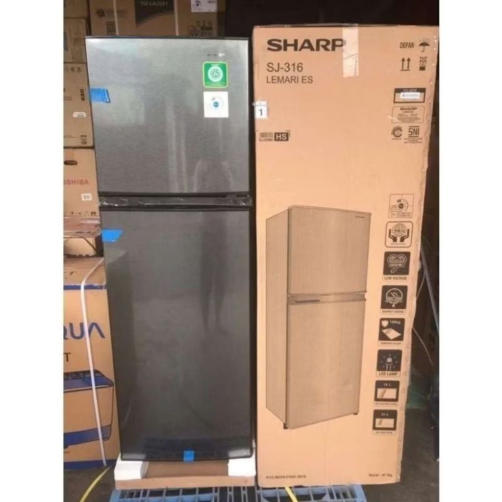 Kulkas Sharp SJ-316 MN-HS & SJ-236 MN-HS - Kapasitas Besar & Hemat Energi