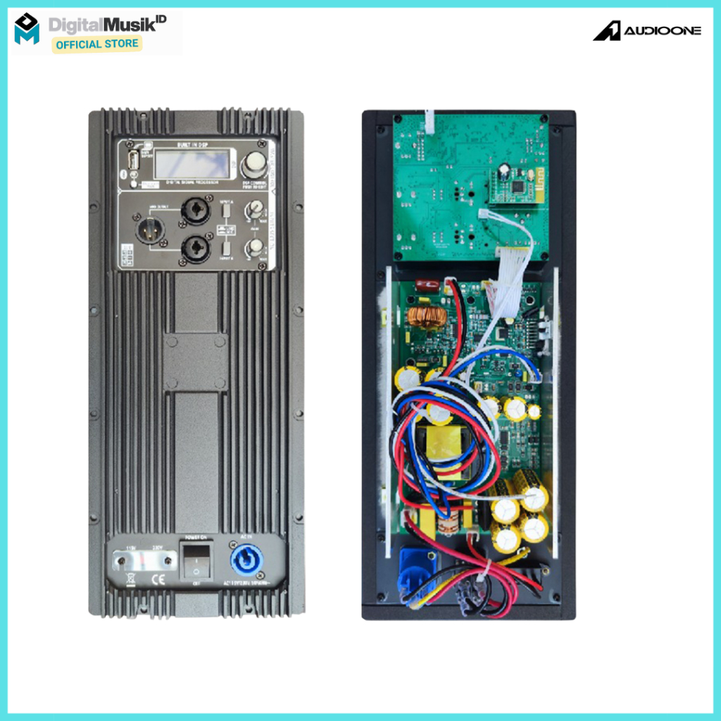 AUDIO ONE Power Kit Speaker Aktif F 400 DSP  3000 Watt dengan Bluetooth TWS dan Echo I DM