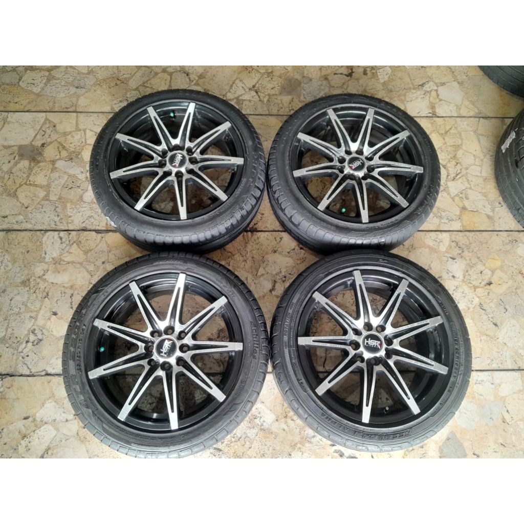 velg mobil bekas r16x7 baud 4x100/114 dan ban bekas 195/50 bonusan