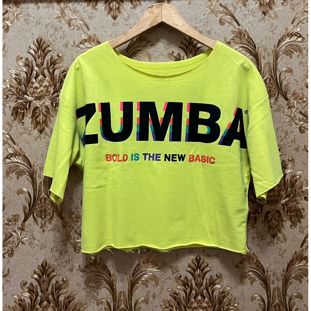 zumba wear original atasan crop size s