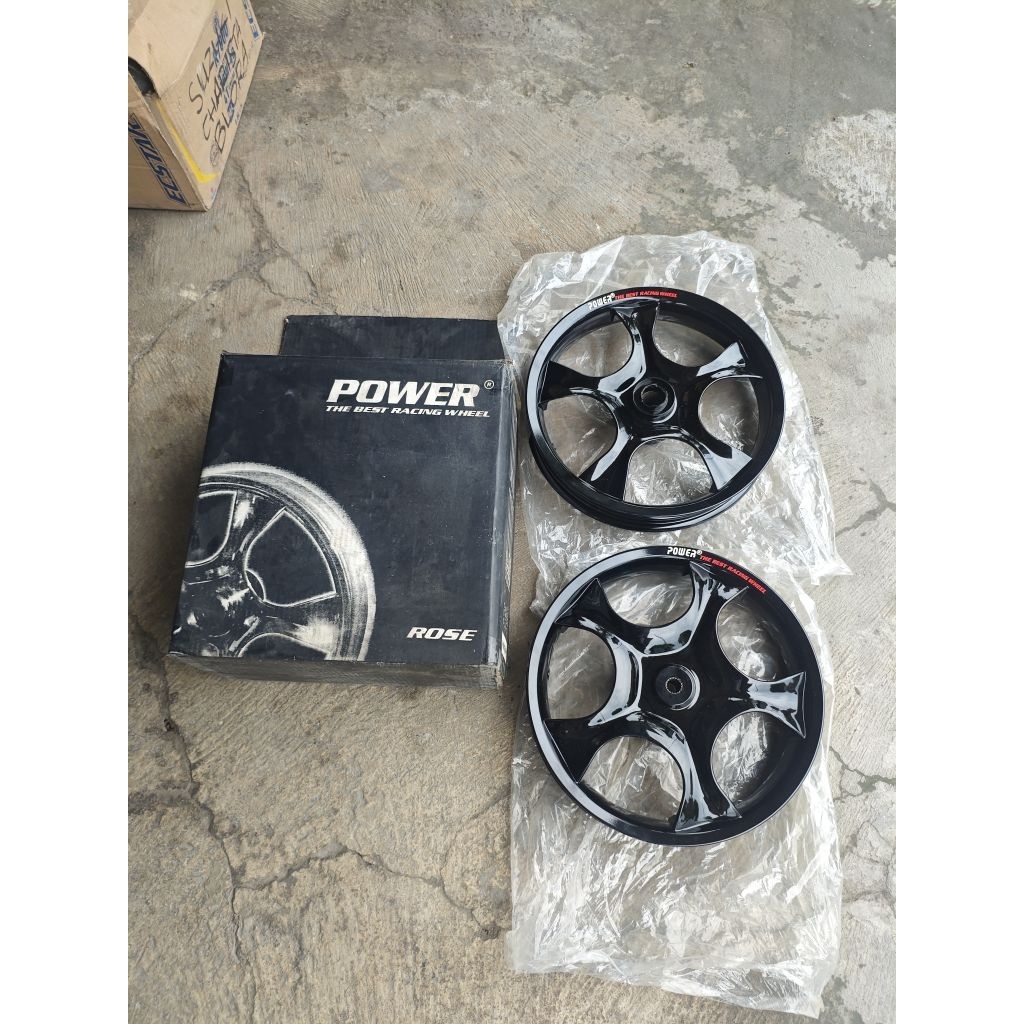 velg mio tapak lebar merk power stok lama