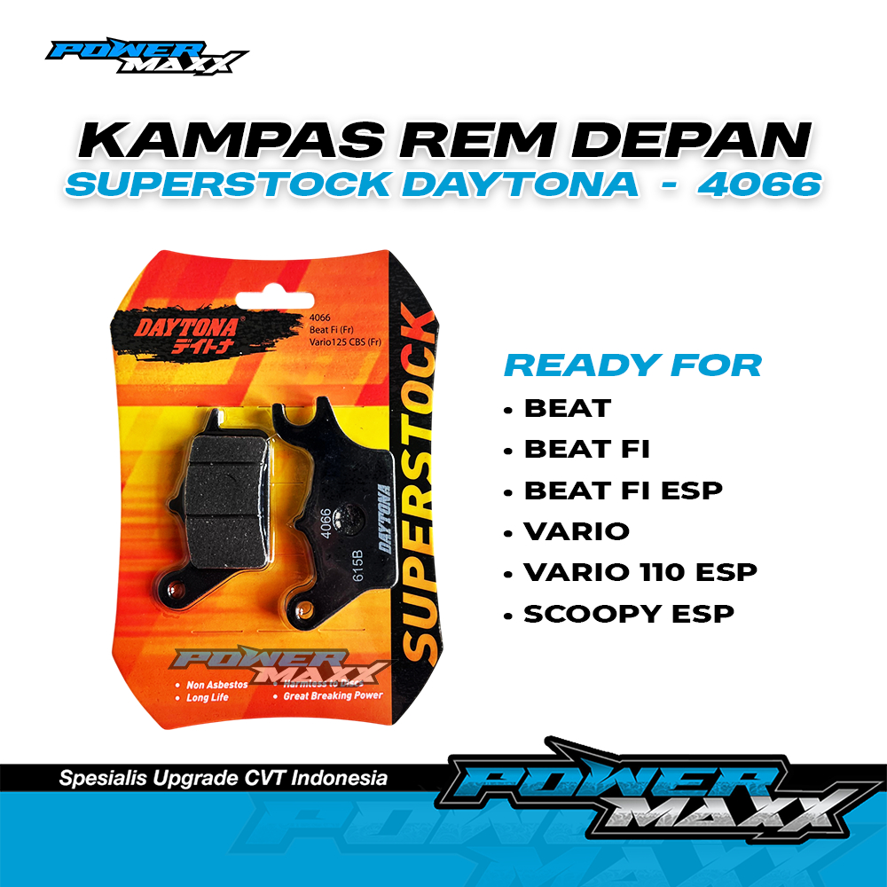 KAMPAS REM DEPAN BEAT - SCOOPY - VARIO 110 125 150 DISPAD DAYTONA KAMPAS REM DAYTONA BEAT - VARIO 12