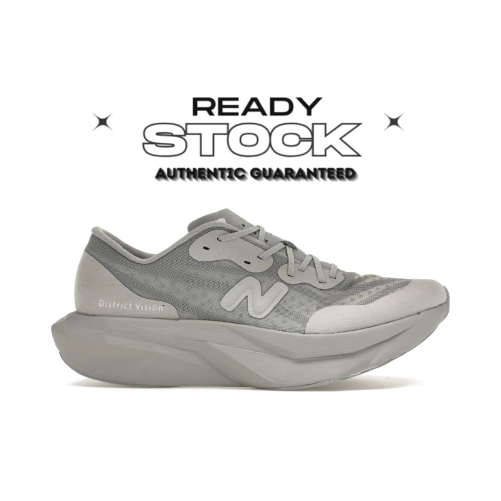 Sepatu Running New Balance Fuelcell Supercomp Elite V4 District Vision Aluminum Grey
