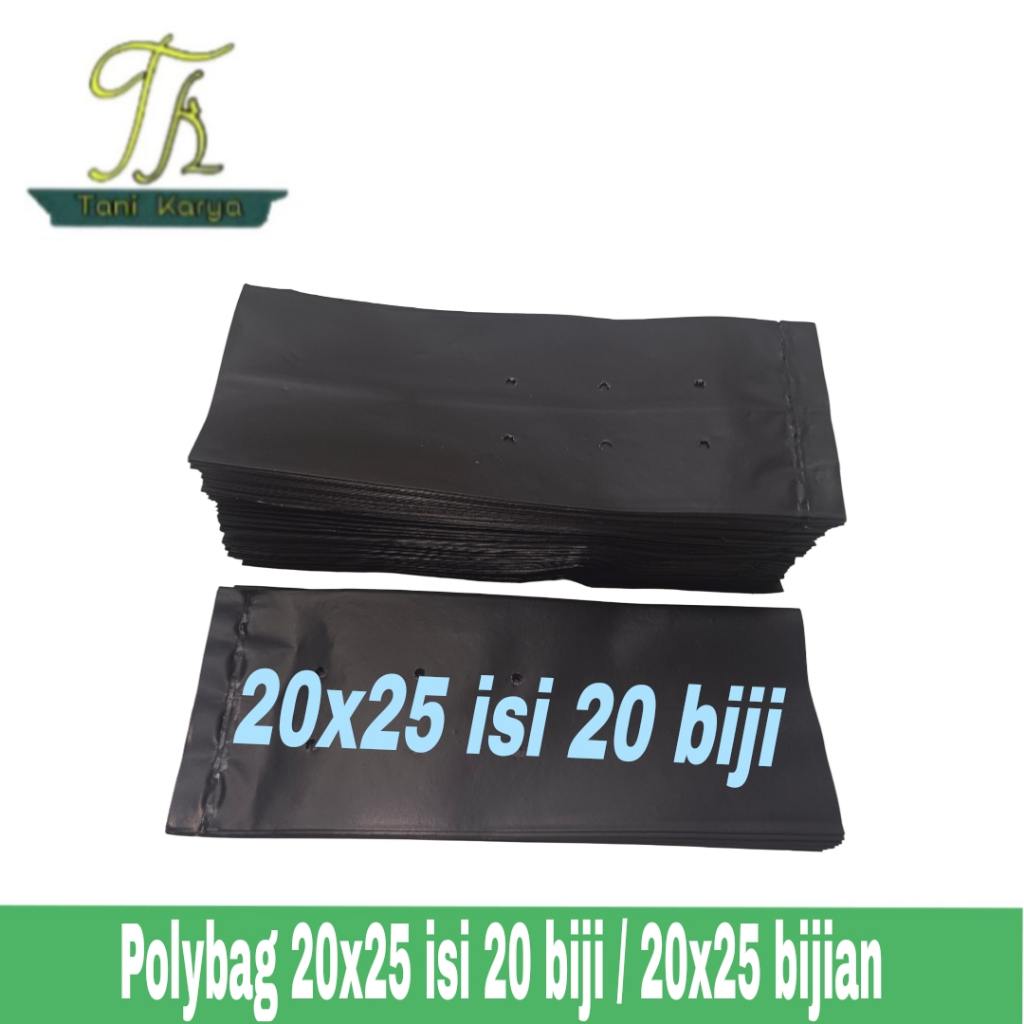 POLYBAG TANAMAN UKURAN 20 x 25 ISI 20 BIJI/POLYBAG 20x25 BIJIAN