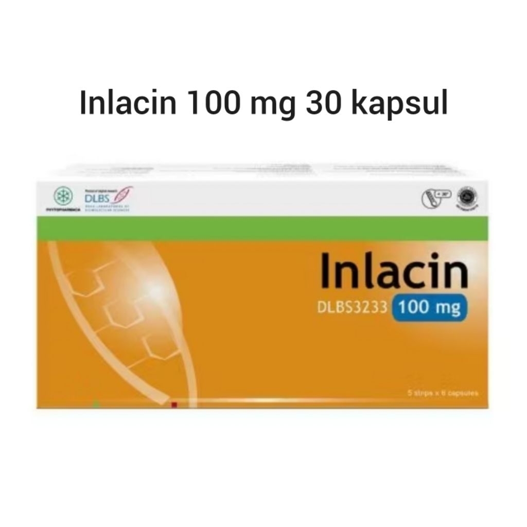 Inlacin 100 mg - Obat Herbal Penurun Gula Darah, Bahan Alami, 30 Kapsul