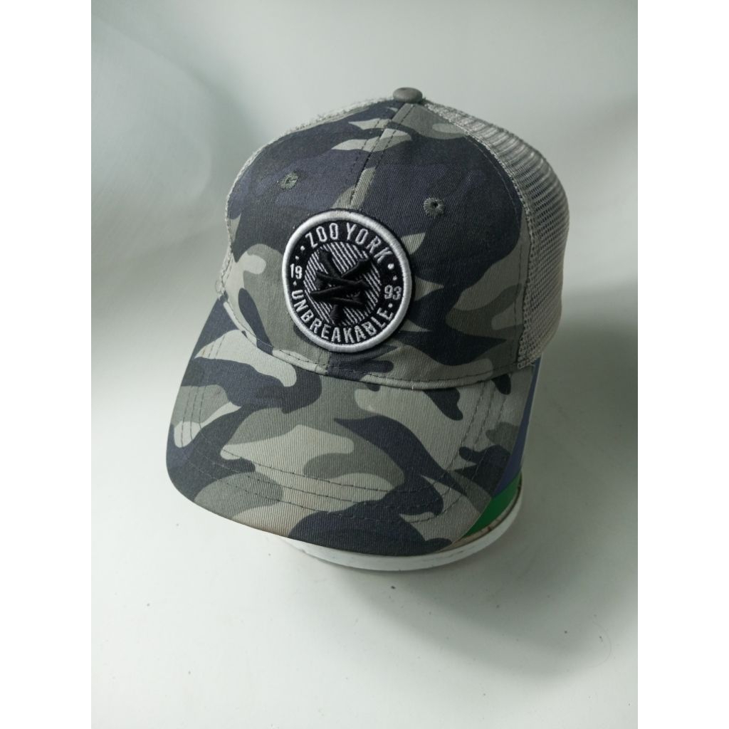 Topi Trucker Baseball Camo Zoo York 1993