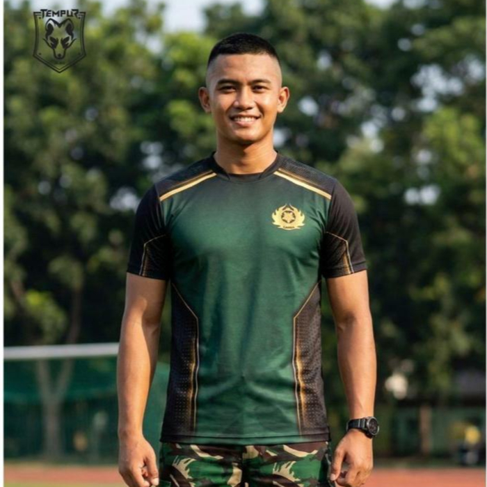 Kaos Kostrad Cakra Baju Olahraga Jersey Dryfit Fullprint Lengan Pendek Bahan Nyaman untuk Aktivitas 