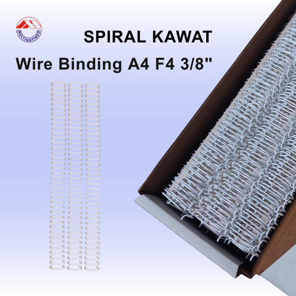 Spiral Kawat / Ring Kawat A4 F4 3/8" Jilid Spiral