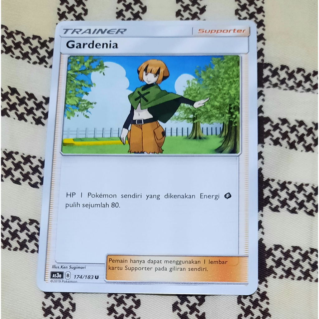 Kartu Pokemon Gardenia As3a bahasa indo tcg trainer supporter