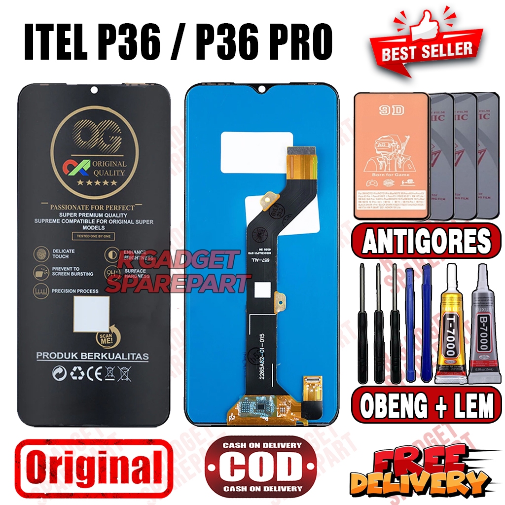 Lcd Touchscreen ITEL P36 / ITEL P36 PRO Original OG SUPER Fullset