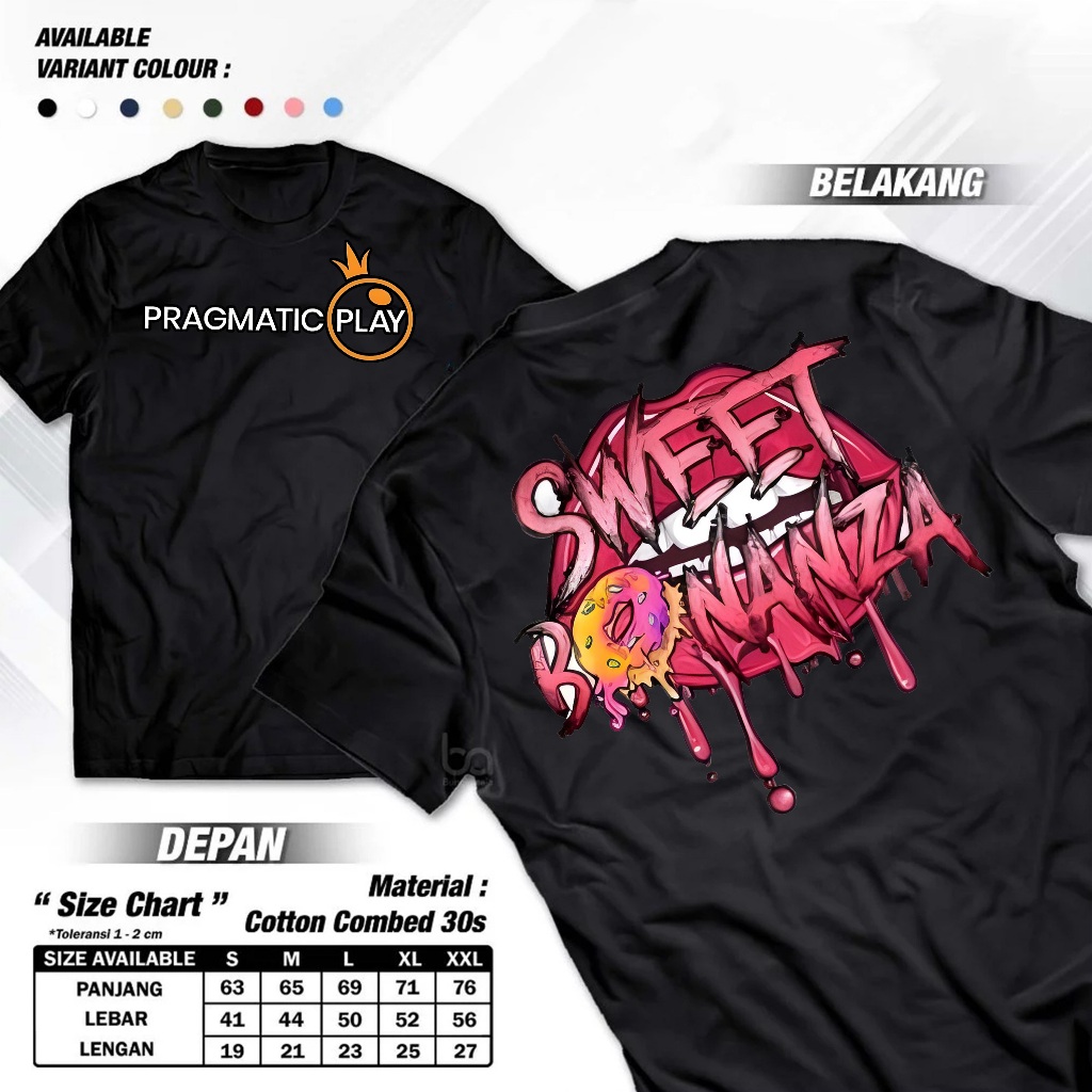 Kaos Distro Pragmatic Play Sweet Bonanza super scatter / Kaos Game Slot DTF Baju Game Slot bonanza