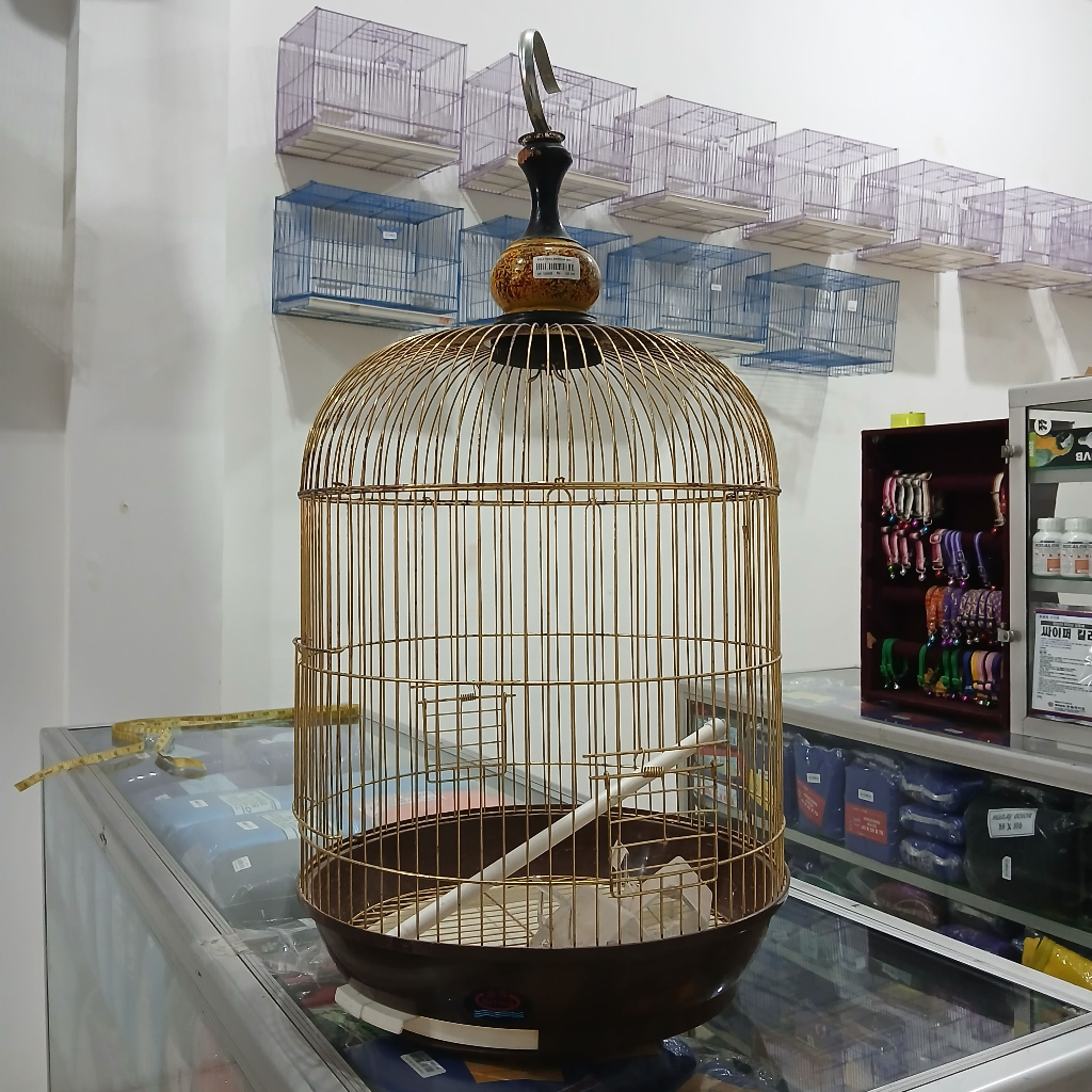 0605-GOLD KECIL SANGKAR BESI LOVEBIRD