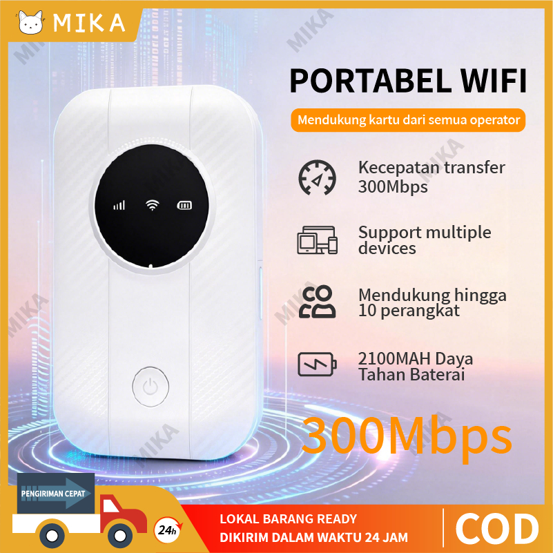 Modem Mini/Mobile  Portabel WiFi 4G LTE 5G  Ponsel Mendukung 10 perangkat  Unlock All Operator