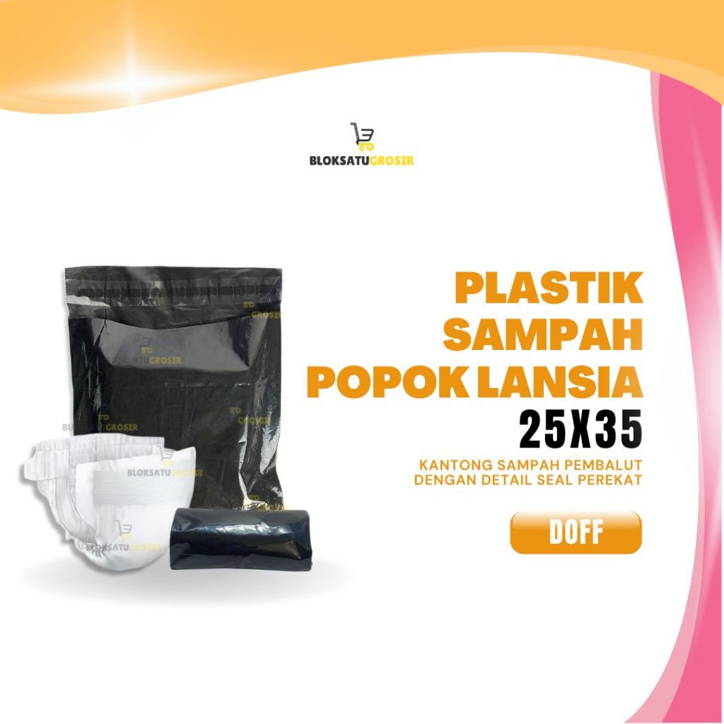 Plastik Pampers Diapers - Plastik Sampah Popok Bayi - Plastik Popok Traveling - Kantong Sampah Popok