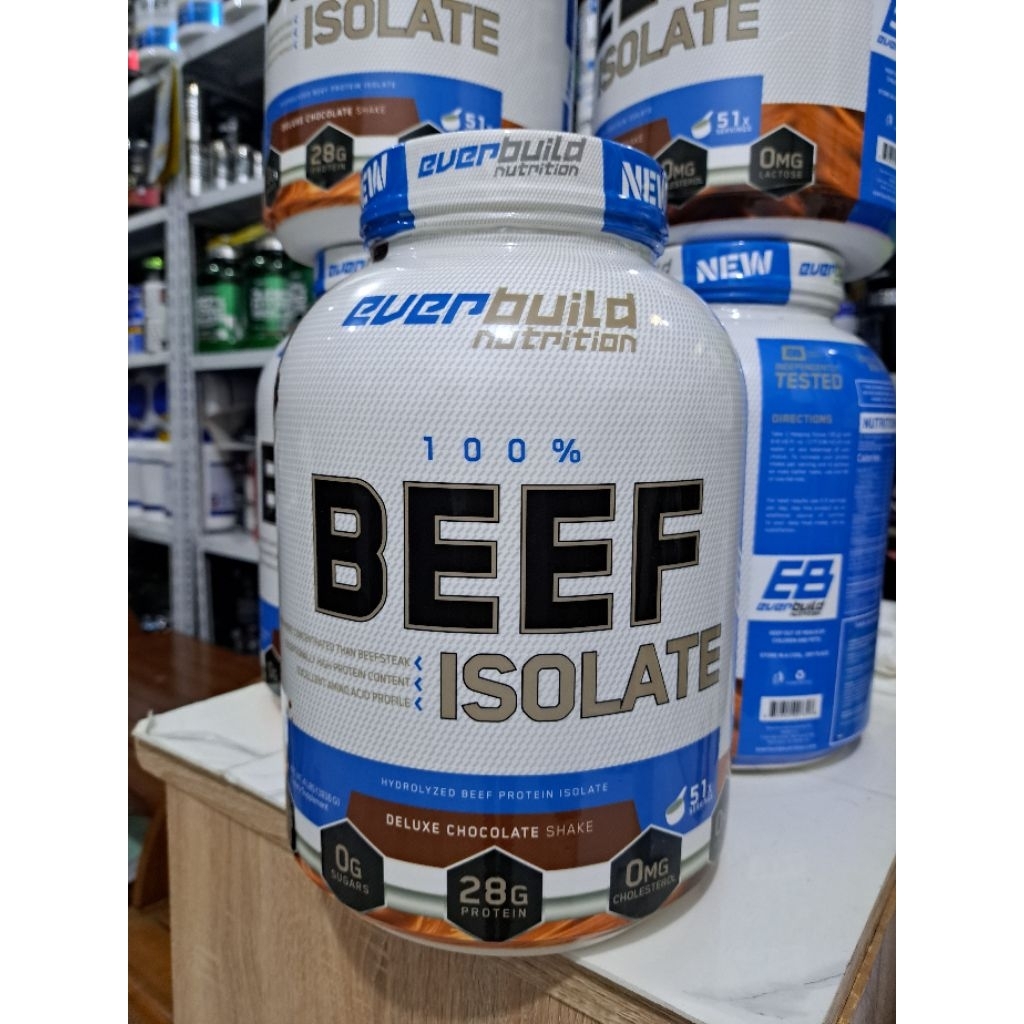 EVERBUILD NUTRITION 100% BEEF  ISOLATE WHEY ISOLATE READY STOK