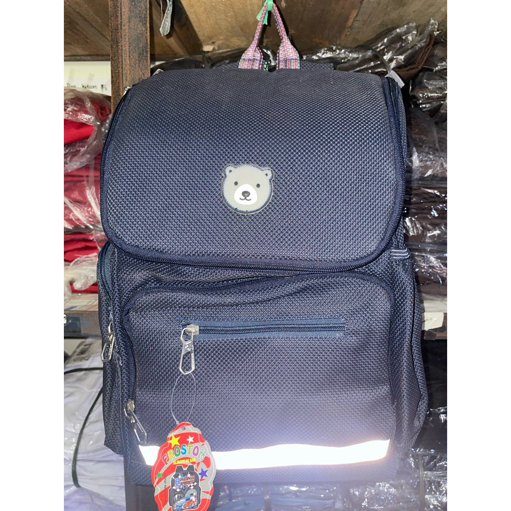 Tas Ransel Froston Biru Dongker Beruang