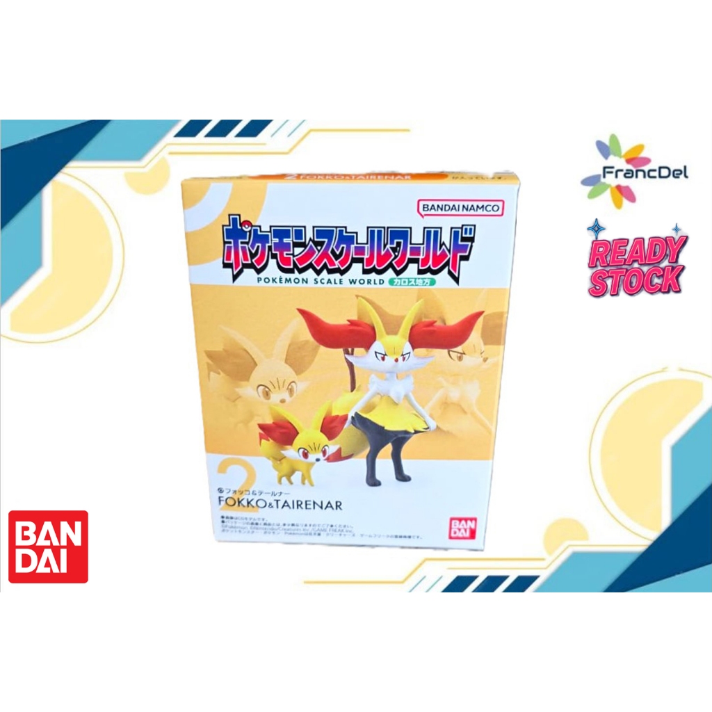 Pokemon Scale World Kalos  Fennekin & Braixen Bandai READY STOCK