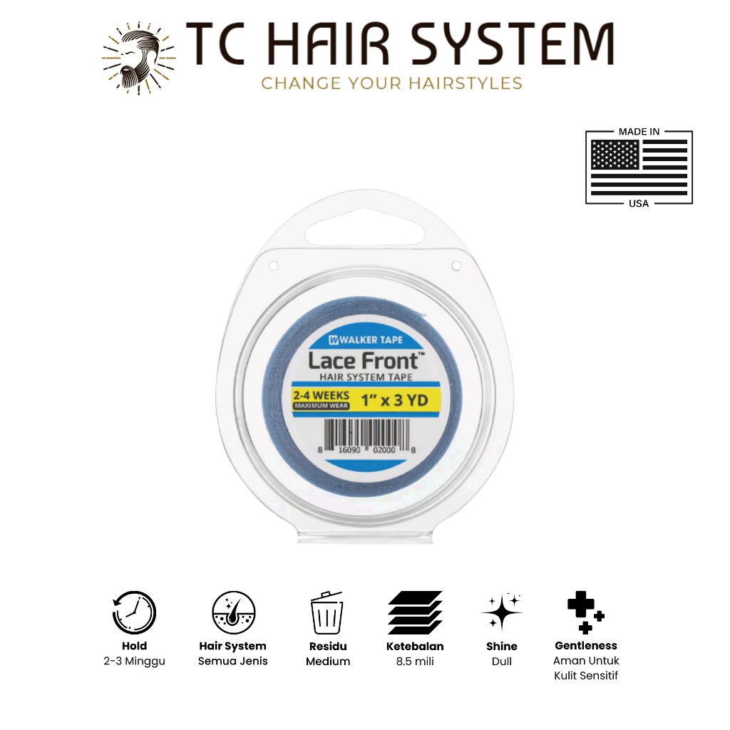 Lem toupee walker tape lace front / Perekat rambut palsu  wig toupee