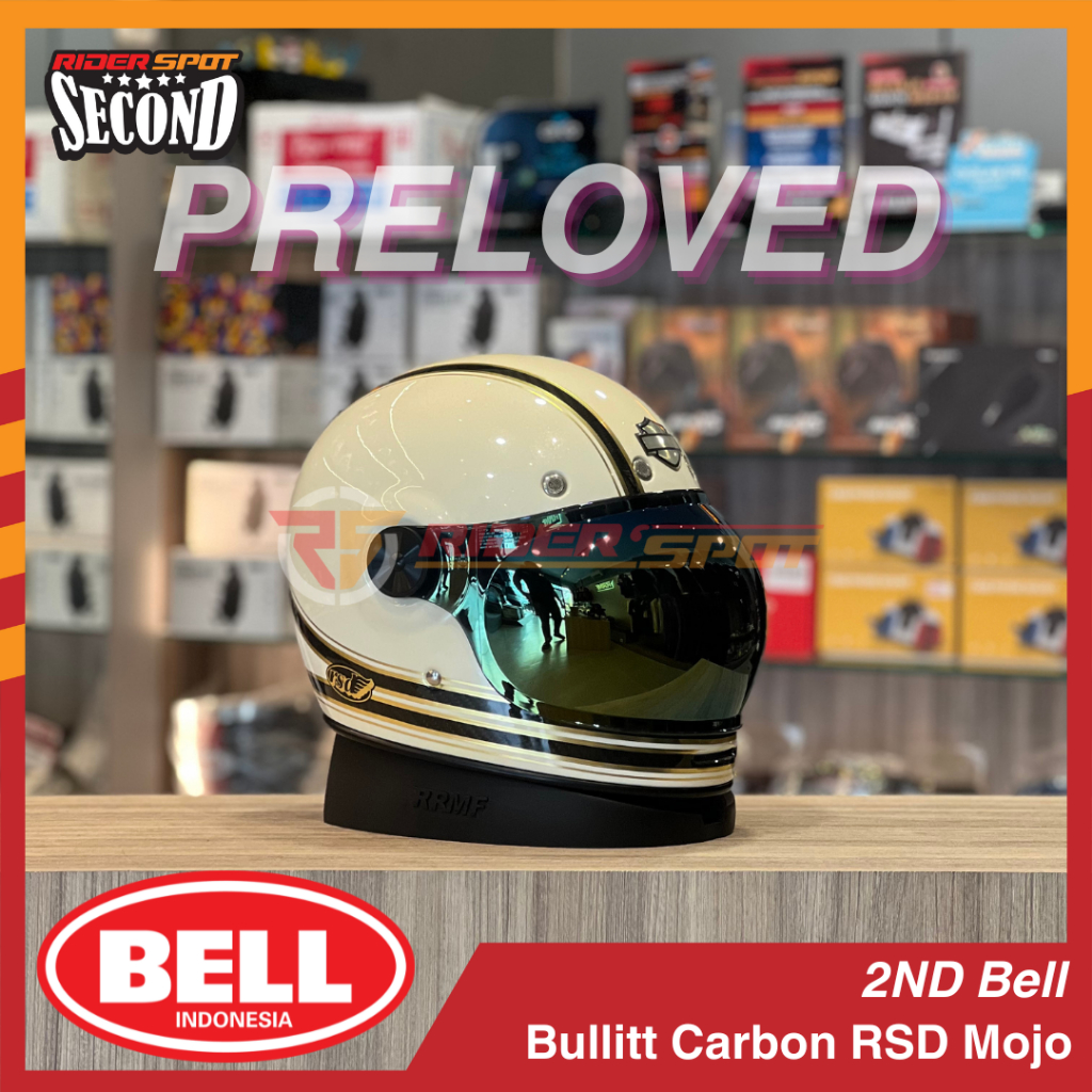 2nd Helmet Bell Bullitt Carbon RSD Mojo -L Only FullFace Helmet