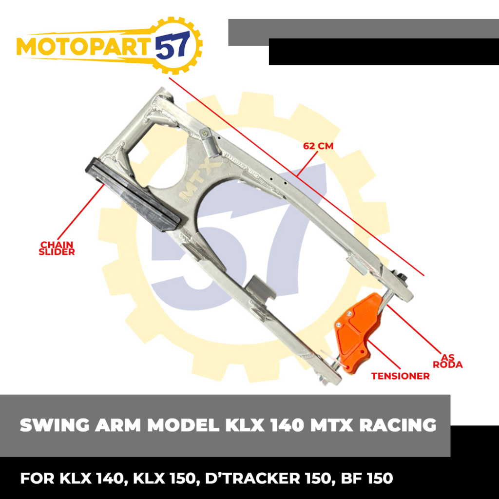 Swing Arm Model KLX 140 PnP KLX Dtracker 150 Supercopy  Import Merk MTX