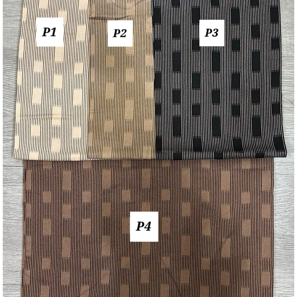 bahan kain katun rayon viscose motif kotak kotak salur/rayon premium motif terbaru