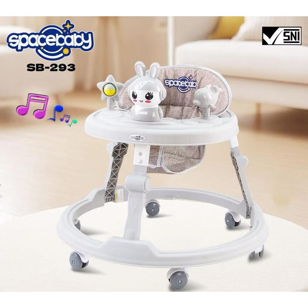 Baby Walker SPACEBABY BUNNY Kereta Bulat Bayi Belajar Jalan