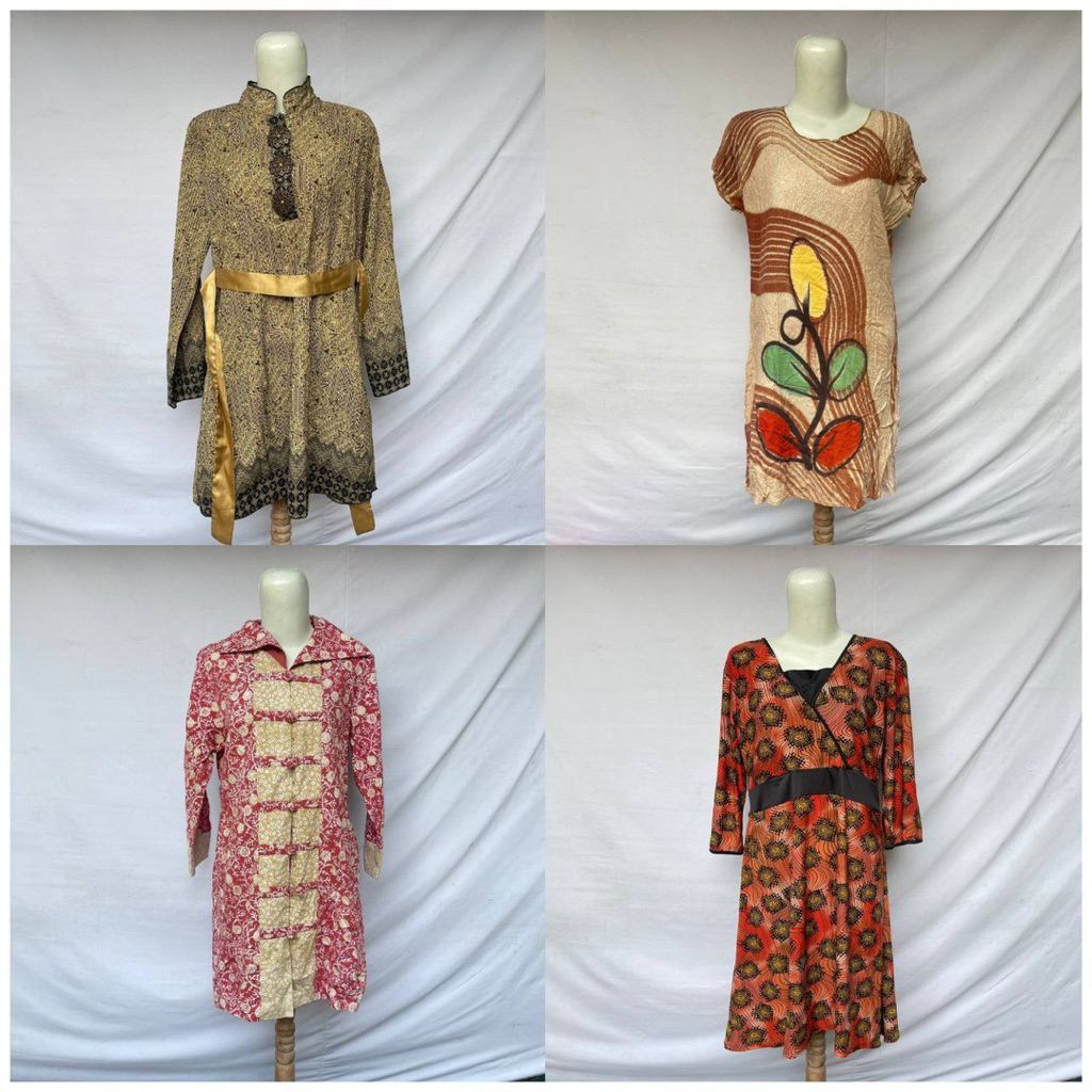 (Katalog 49) Long Tunik Wanita Kaos Tunik Bahan Katun Tunik Midi Kaos Polos Tunik Muslim Atasan Wani